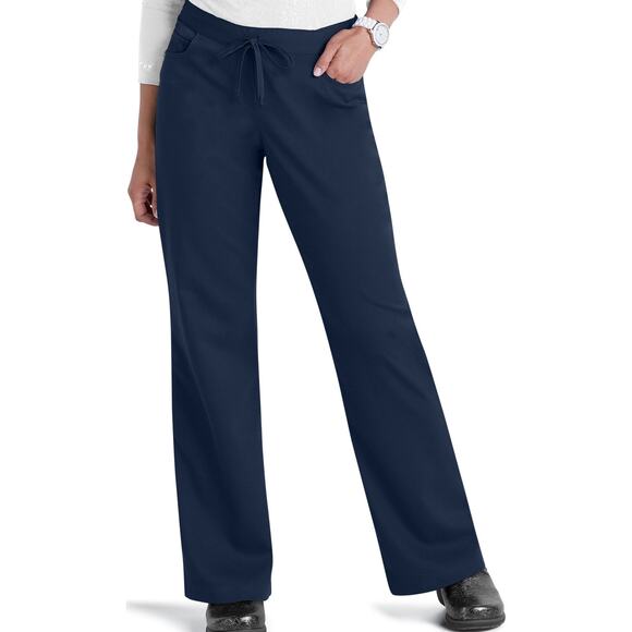 Grey's Anatomy Collection Classic 5 Pocket Drawstring Scrub Pants Blue M - Picture 1 of 5